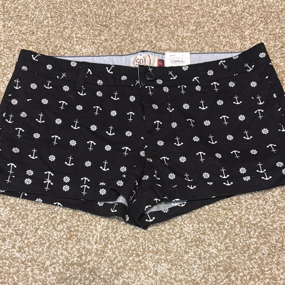 SO Nautical Black Women's Shorts